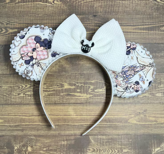 Disney Wedding Bridal Minnie Mouse Ears