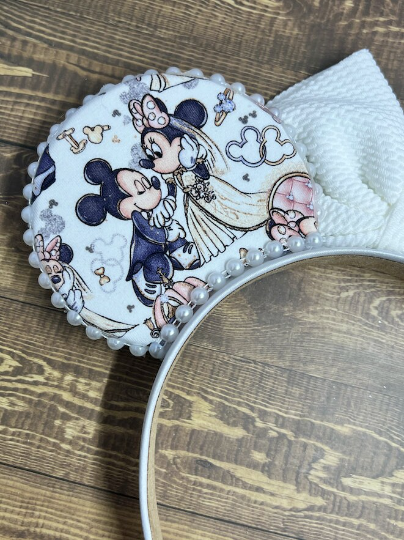 Disney Wedding Bridal Minnie Mouse Ears