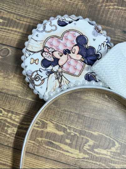 Disney Wedding Bridal Minnie Mouse Ears