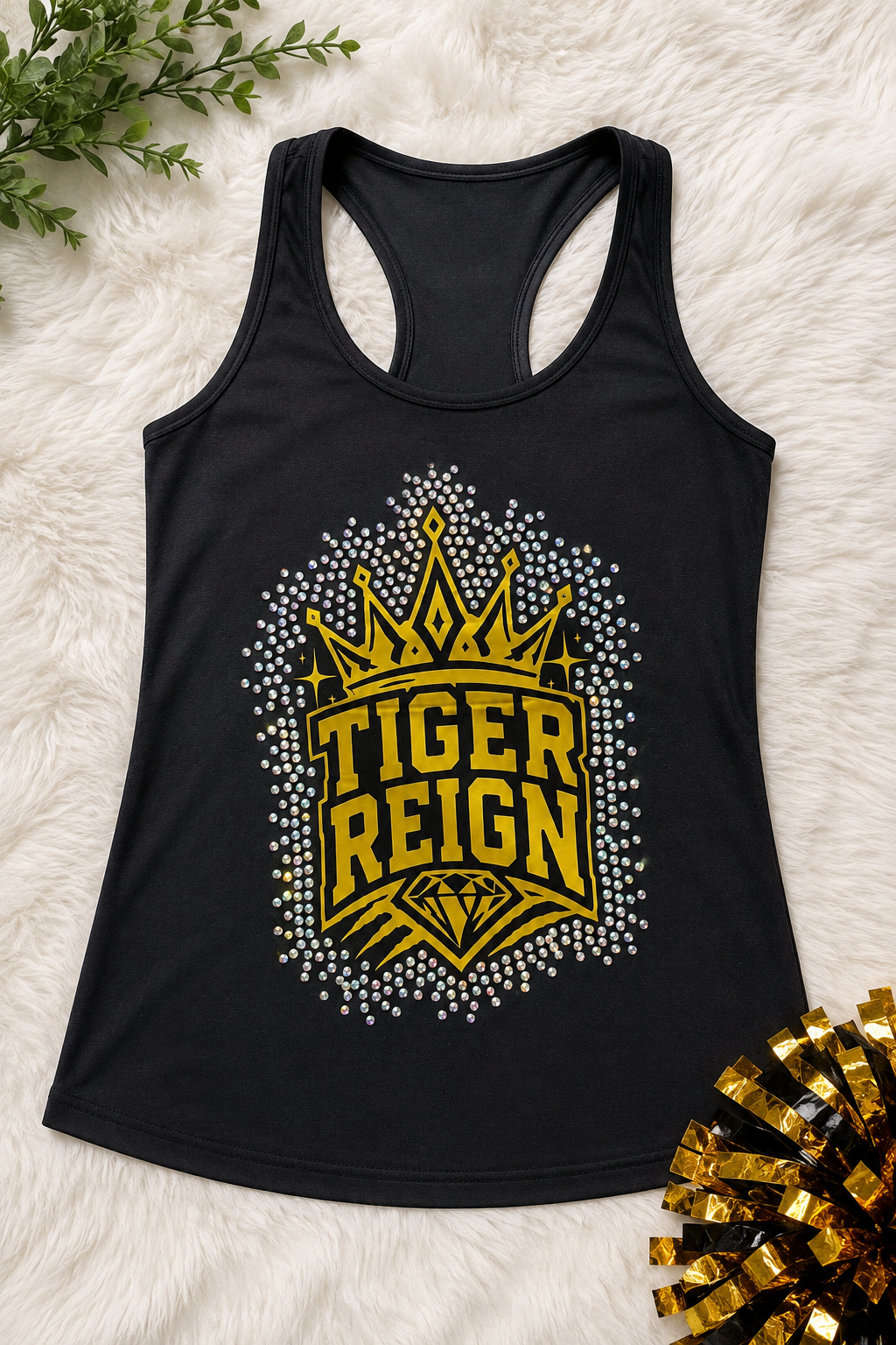 Tiger Reign Rhinestone Tank