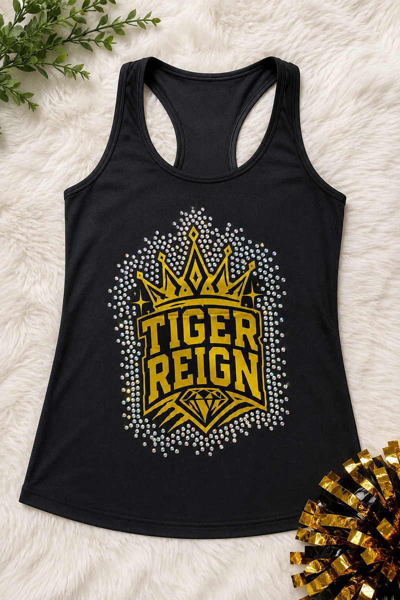 Tiger Reign Rhinestone Tank
