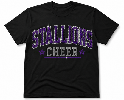 Rhinestone Stallions Custom Cheer Spirit Tee