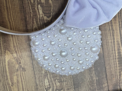 Custom Pearl Bridal Minnie Mouse Ears