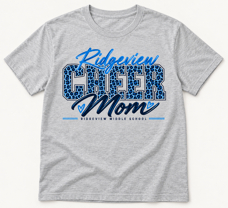 Ridgeview Cheer Mom Custom Cheer Spirit T-Shirt