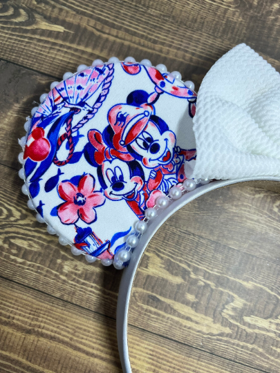 Lilly Inspired Disney Cruise Minnie Mouse Headband